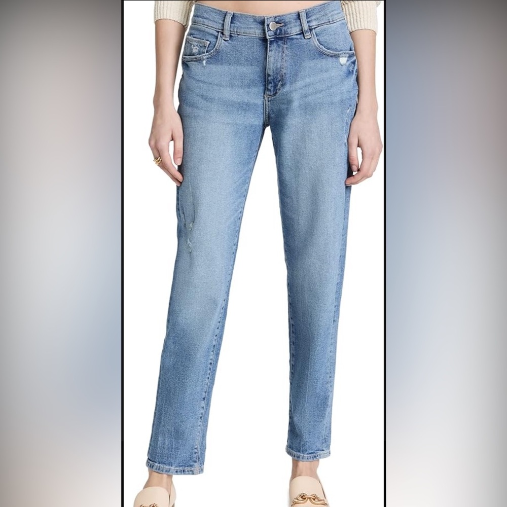 DL1961 Riley Straight Leg Vintage Light Blue Jeans, size 29